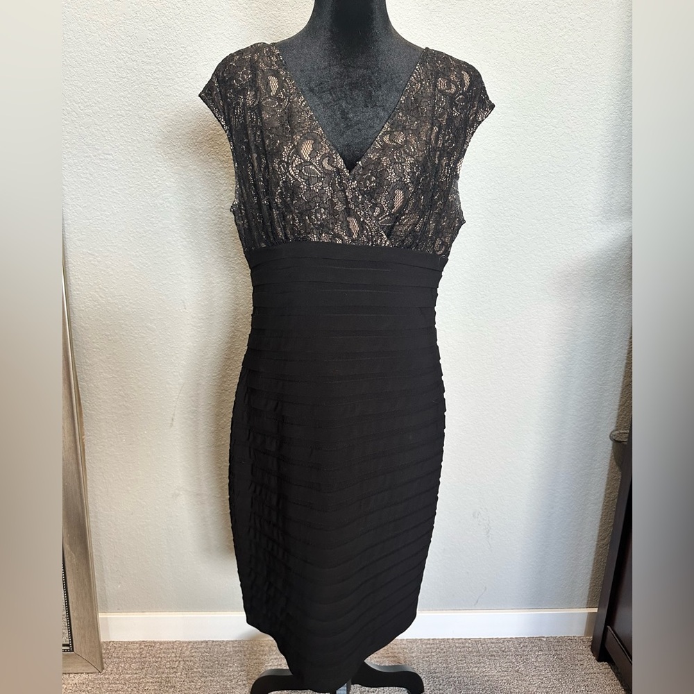 Liliana lace top party dress